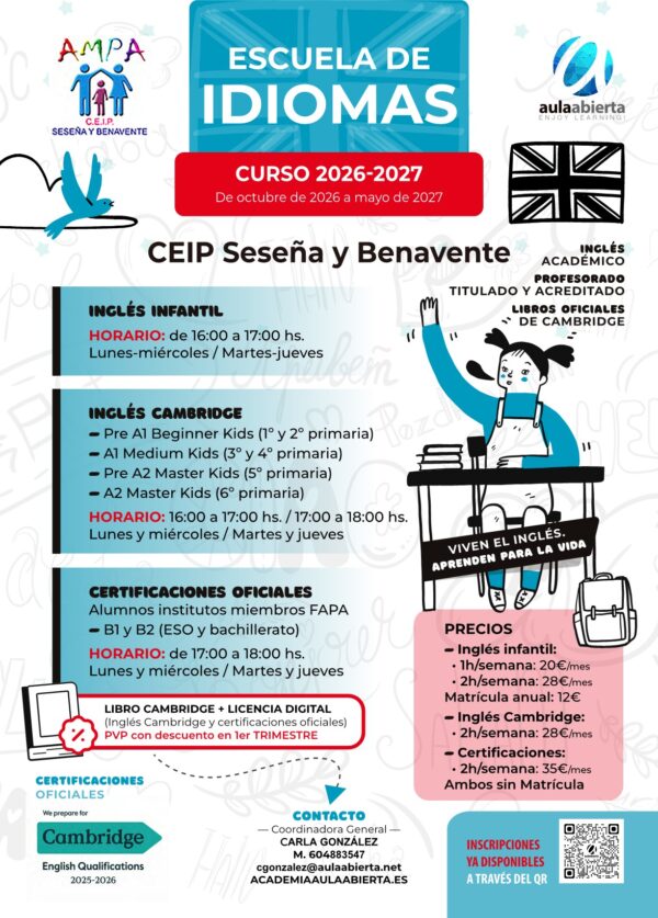 CARTEL_escuela_idiomas_SESEÑA_Y_BENAVENTE_2026-2027-AA_1