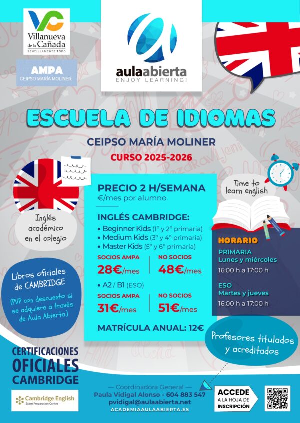 cartel-primaria-maria-moliner-academia-aul-abierta-2025-2026