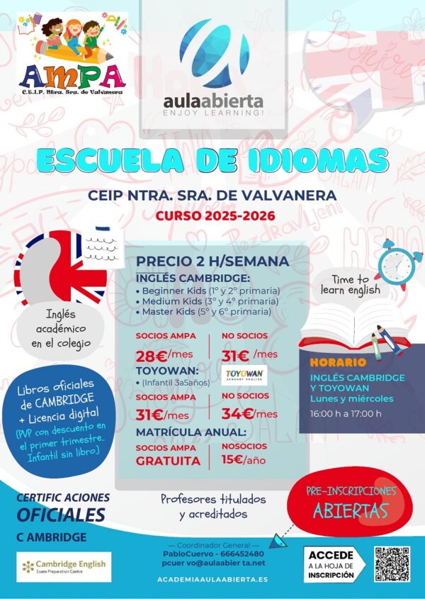 cartel-primaria-ceip-valvanera-san-sebastian-de-los-reyes-escuela-de-idiomas-ingles-2025-2026-academia-aula-abierta02_900