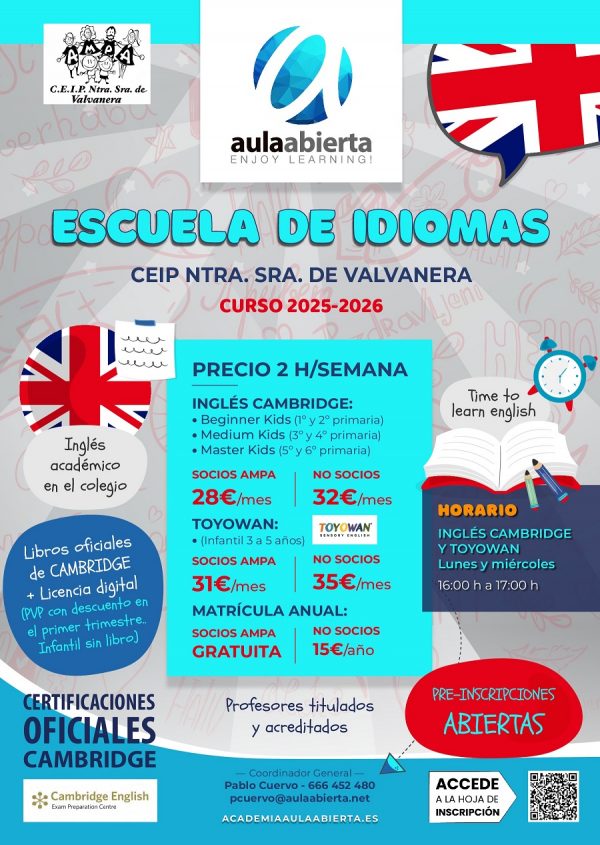 cartel-primaria-ceip-valvanera-san-sebastian-de-los-reyes-escuela-de-idiomas-ingles-2025-2026-academia-aula-abierta_900
