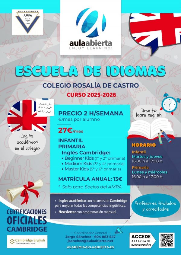 cartel-primaria-rosalia-de-castro-majadahonda-escuela-idioma-ingles-2025-2026-academia-aula-abierta_900