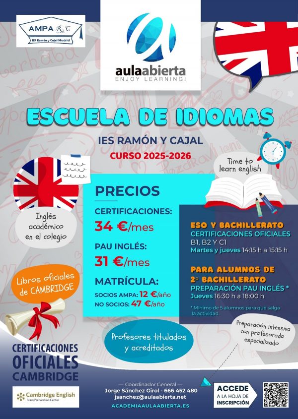 cartel-ceip-ramon-y-cajal-madrid-escuela-idiomas-ingles-2025-2026-academia-aula-abierta_900