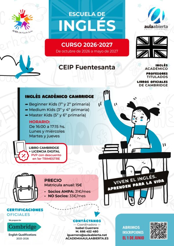 primaria-ceip-fuentesanta-san-sebastian-de-los-reyes-escuela-de-idiomas-inscripcion-anual-2026-2027-academia-aula-abierta