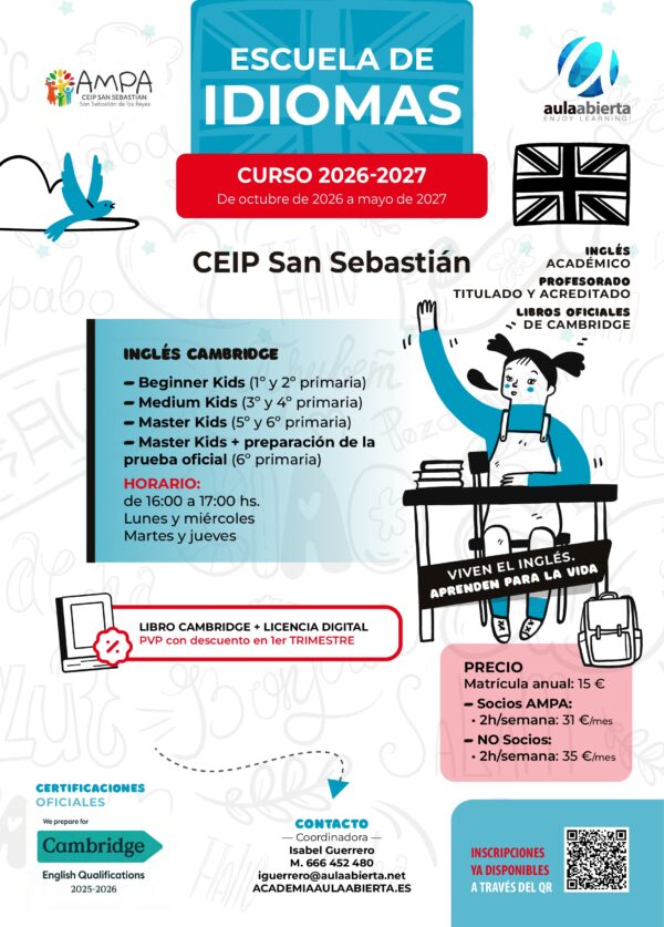 primaria-ceip-san-sebastian-escuela-de-idiomas-inscripcion-anual-2026-2027-academia-aula-abierta