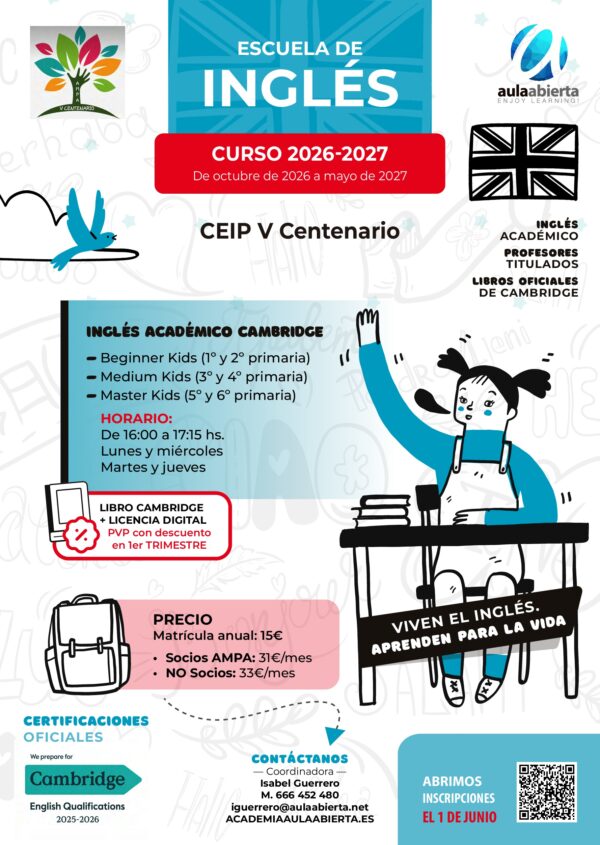 primaria-quinto-centenario-san-sebastian-de-los-reyes-escuela-de-idiomas-inscripcion-anual-2026-2027-academia-aula-abierta