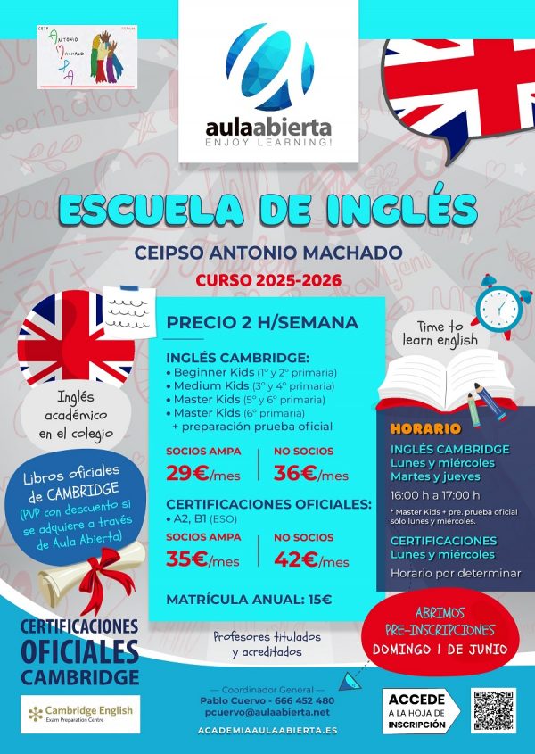 cartel-ceip-antonio-machado-san-sebastian-de-los-reyes-escuela-de-idiomas-ingles-2025-2026-academia-aula-abierta_900