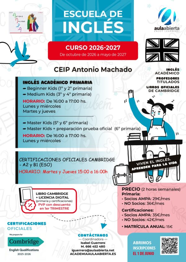 primaria-ceip-antonio-machado-san-sebastian-de-los-reyes-escuela-de-idiomas-inscripcion-anual-2026-2027-academia-aula-abierta_01