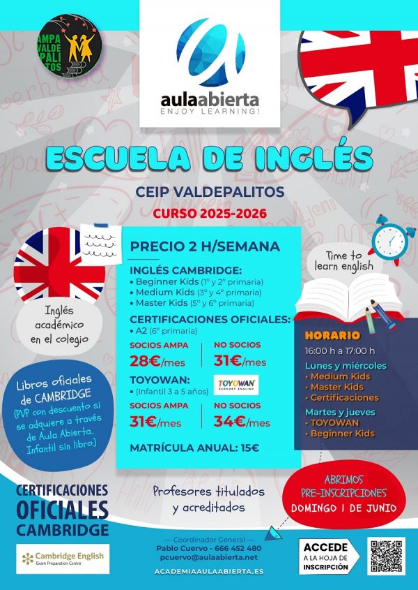 cartel-ceip-valdepalitos-alcobendas-escuela-de-idiomas-ingles-2025-2026-academia-aula-abierta_900