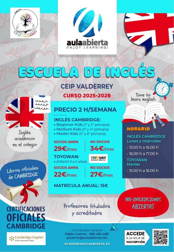 cartel-primaria-ceip-valderrey-algete-escuela-de-idiomas-ingles-2025-2026-academia-aula-abierta02_900